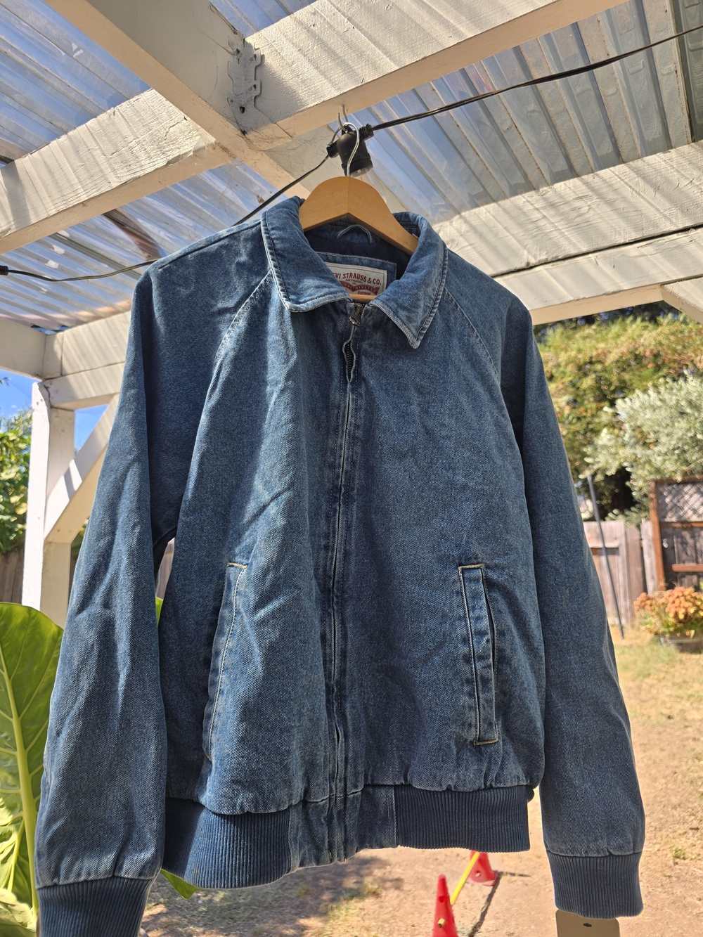 Levi's Blue Denim Bomber Jacket
